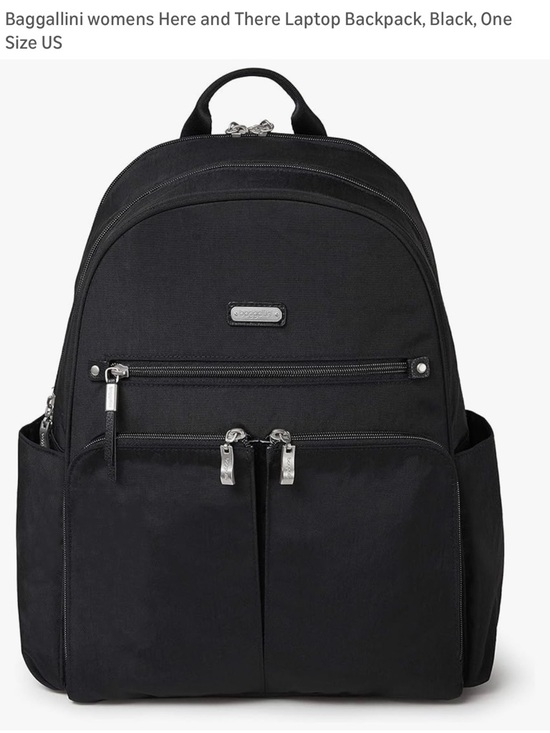 Baggallini Handbags - Baggallini Black Women's Laptop Backpack